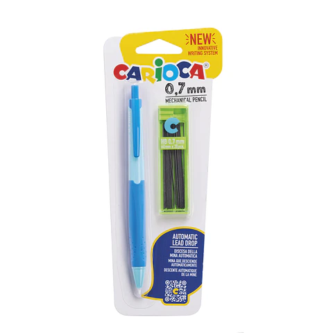 Portaminas Carioca 0,7 mm con Estuche de Minas de Repuesto