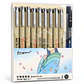 Estilógrafos Giorgione ZG010 Set 10 Piezas con Punta Blanda - Miniatura 1