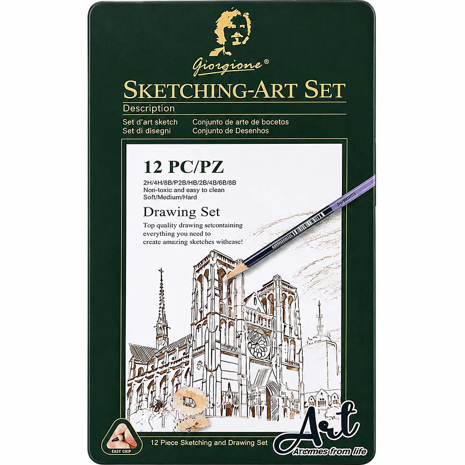 Set 12 Lápices de Boceto Giorgione Sketching-Art G-121208 1