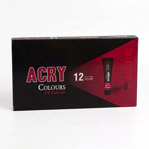 Set 12 Pinturas Acrílicas Giorgione Premium G-AC1205 12 ml
