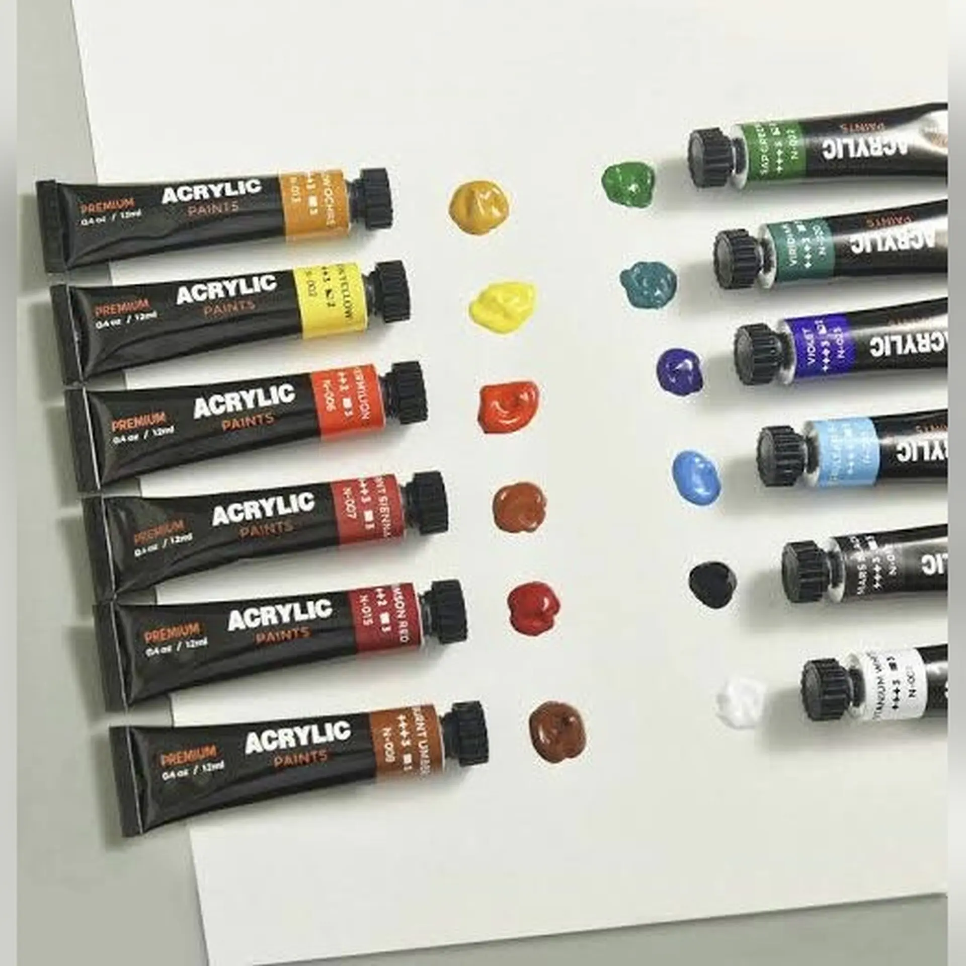 Set 12 Pinturas Acrílicas Giorgione Premium G-AC1205 12 ml 3