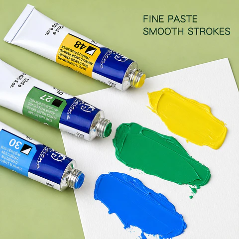 Set 12 Pinturas al Óleo Giorgione G-7038 Tubos 12 ml