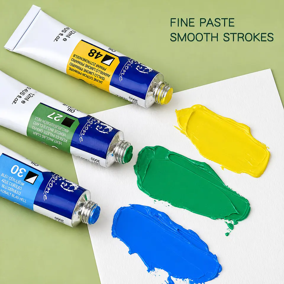 Set 12 Pinturas al Óleo Giorgione G-7038 Tubos 12 ml 2