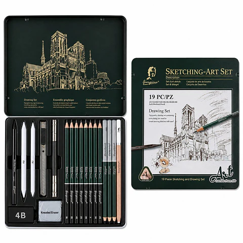 Set de Dibujo 19 Piezas Giorgione Sketching-Art G-191908