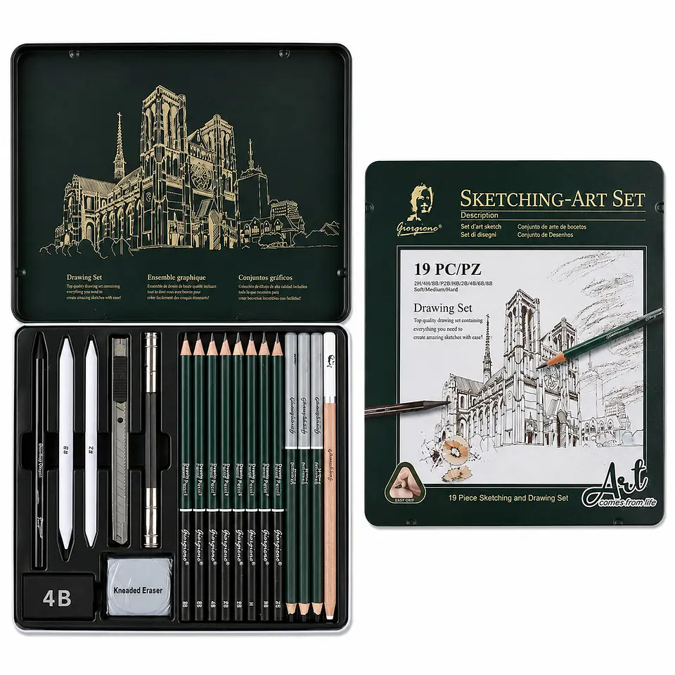 Set de Dibujo 19 Piezas Giorgione Sketching-Art G-191908 1