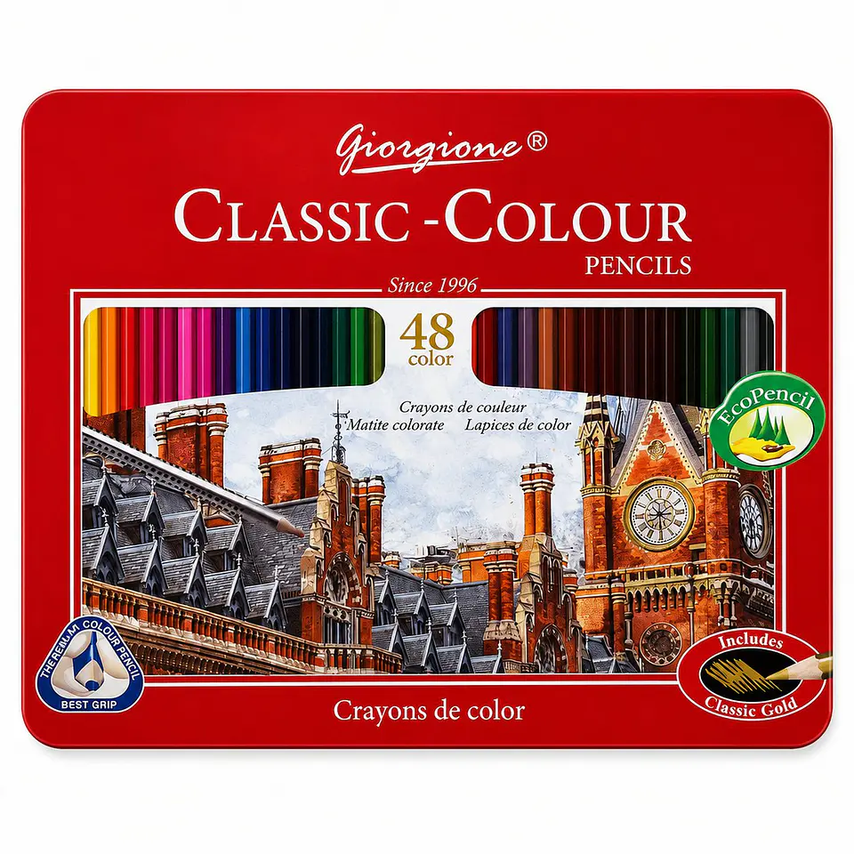 Lápices de Colores Giorgione Classic-Colour 48 Caja Metálica 2