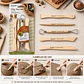 Set 5 Herramientas de Madera para Arcilla Giorgione G-Y0006 - Miniatura 2