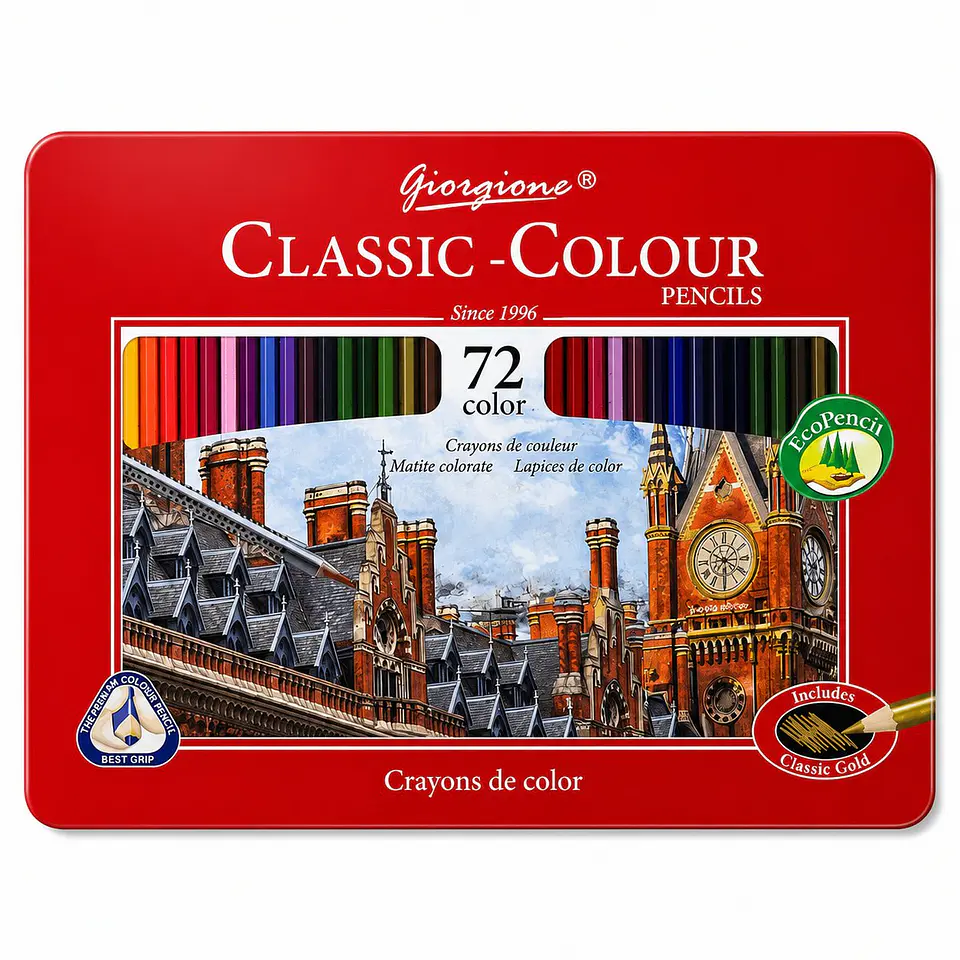 Lápices de Colores Giorgione Classic-Colour 72 Caja Metálica 2