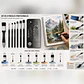 Set 8 Pinceles Giorgione MX001 Pelo Negro Estuche Metálico - Miniatura 2