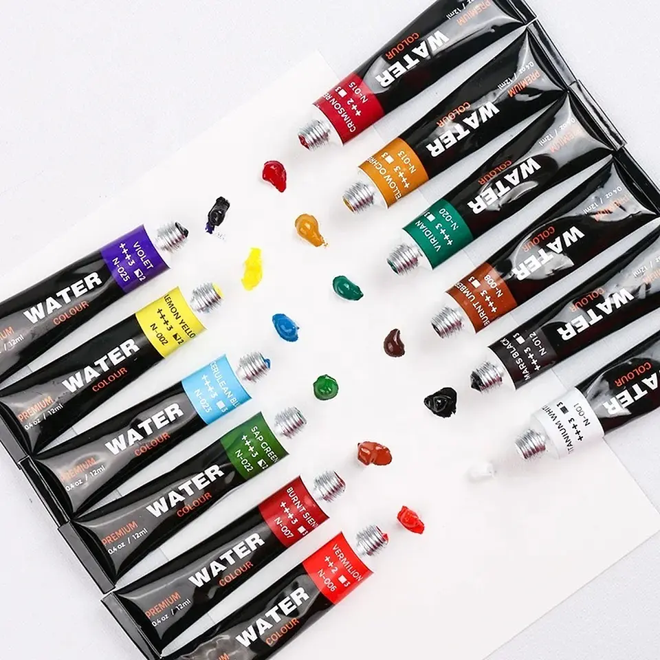 Set 12 Acuarelas en Tubo Giorgione G-WC1201 de 12 ml 5