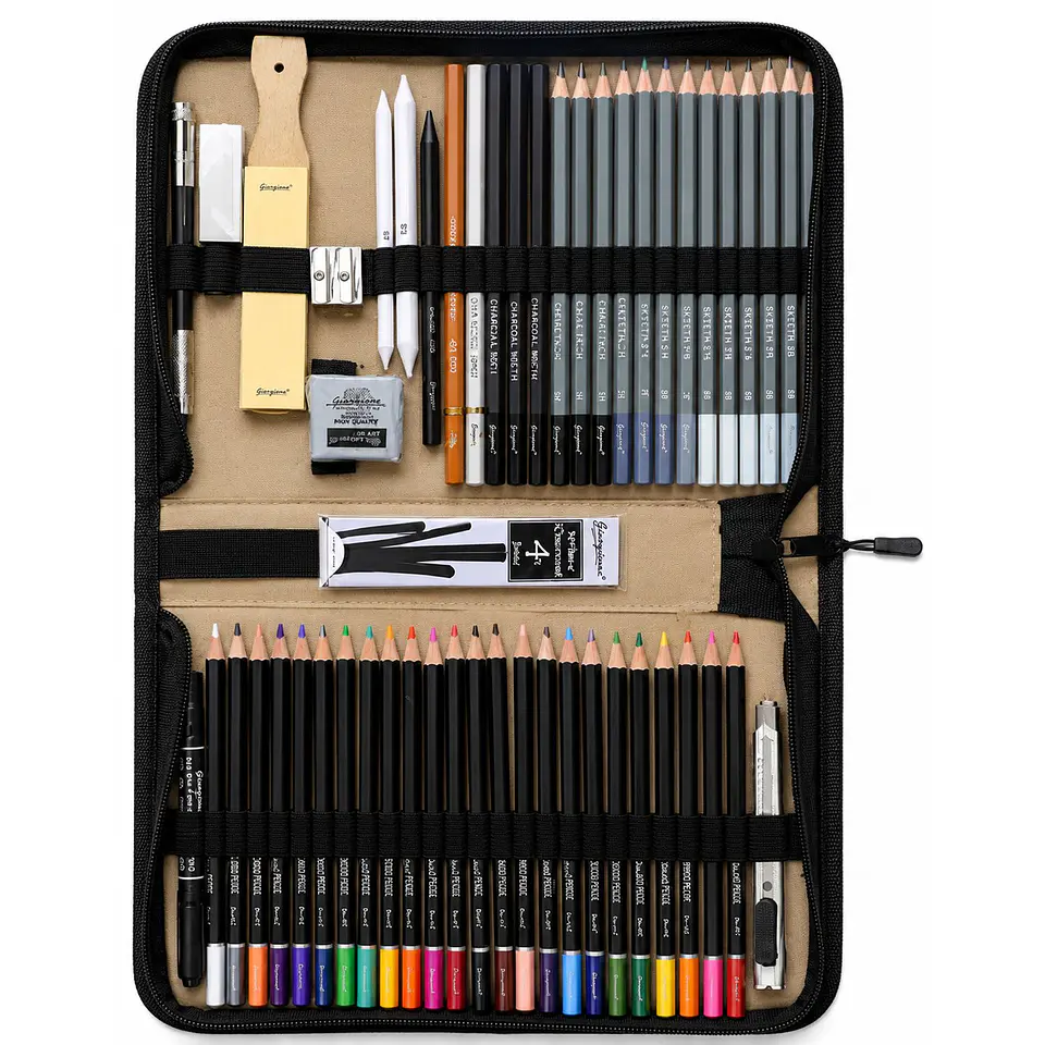 Set de Artista Giorgione 57 Piezas Lápices en Estuche 1