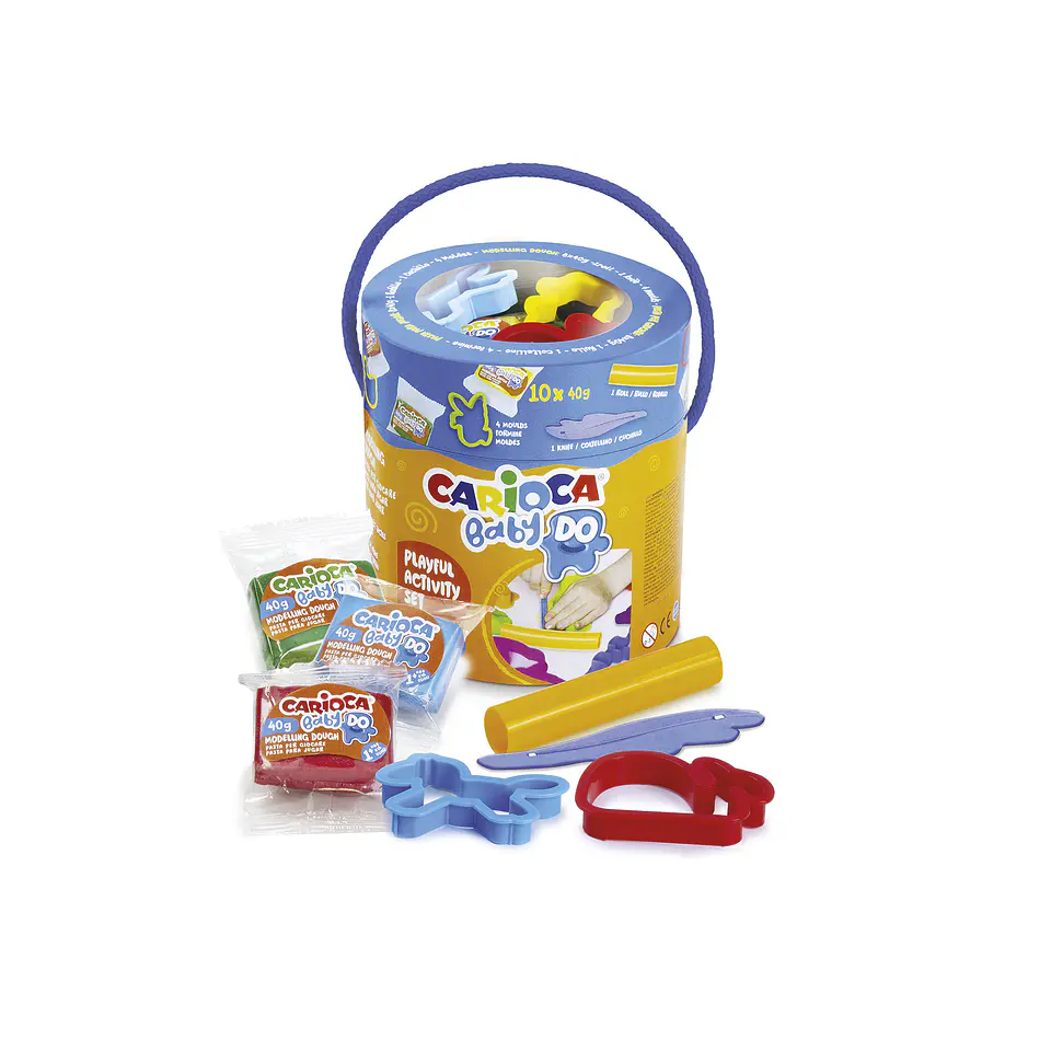 Set Masa para Modelar Carioca Baby Do con Moldes y Rodillo 1