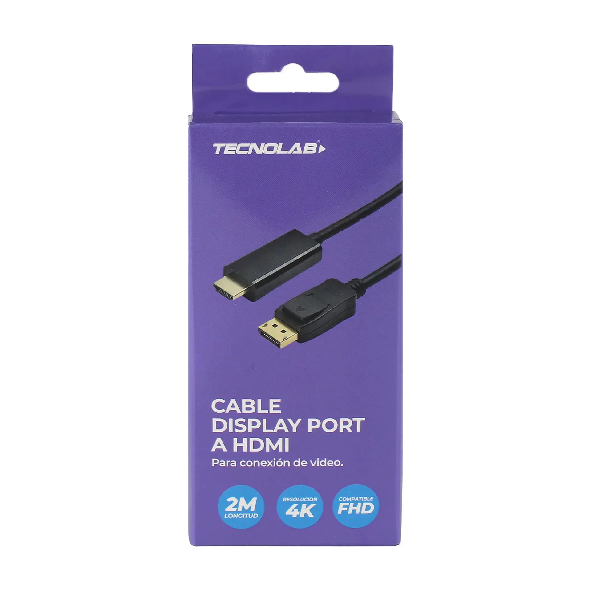 Cable DisplayPort a HDMI 4K 2m TecnoLab 03-TL784 4