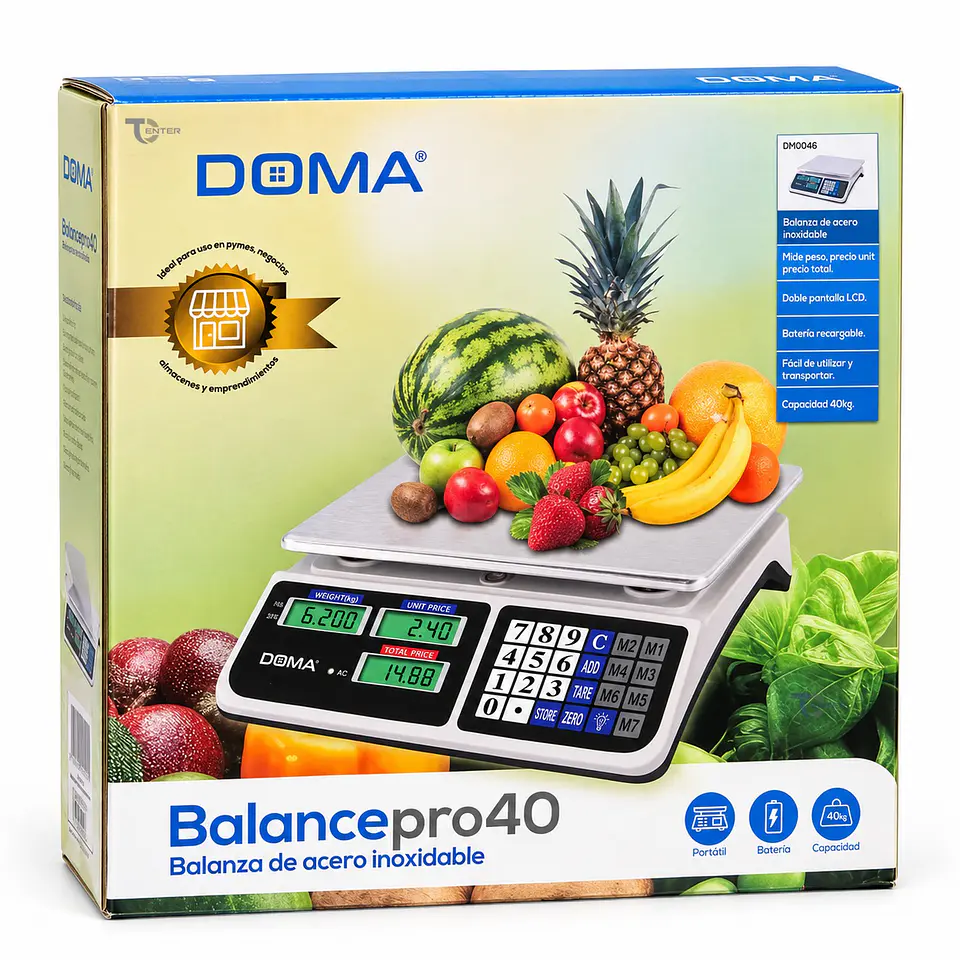 Balanza Digital 40 kg Doma DM0046 Doble Pantalla 4