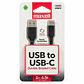 Cable Trenzado USB-A a USB-C Maxell BRACB-2M 2 m Negro - Miniatura 1