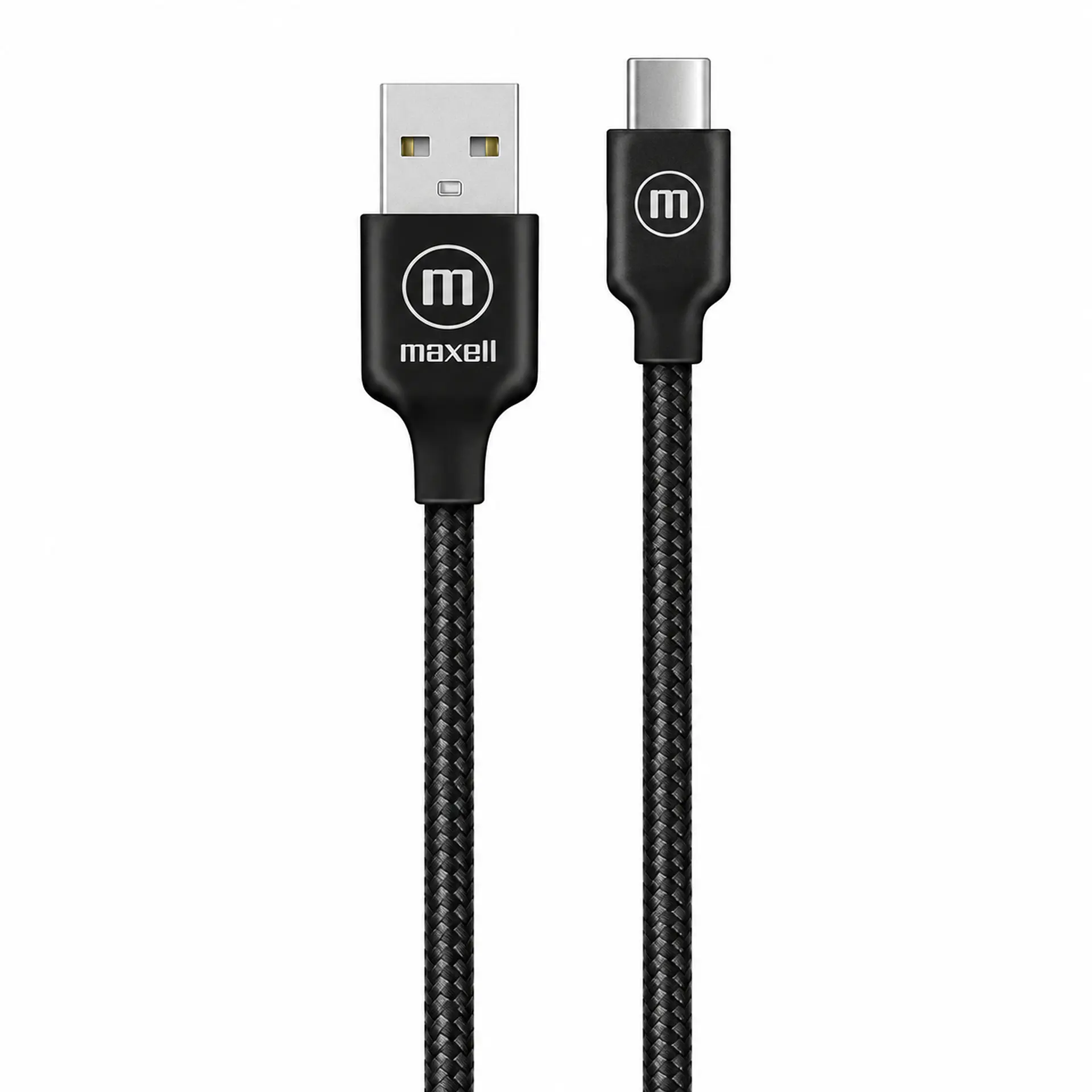 Cable Trenzado USB-A a USB-C Maxell BRACB-2M 2 m Negro 2