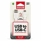 Cable Trenzado USB-A a USB-C Maxell BRACW-2M 2 m Blanco - Miniatura 1
