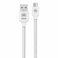Cable Trenzado USB-A a USB-C Maxell BRACW-2M 2 m Blanco - Miniatura 2