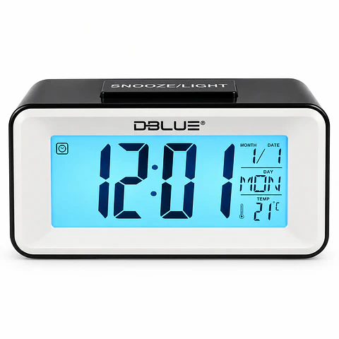 Mini Reloj Despertador Musical Dblue DBRD005BK