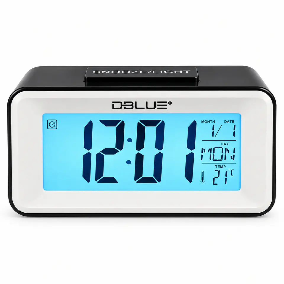 Mini Reloj Despertador Musical Dblue DBRD005BK 2
