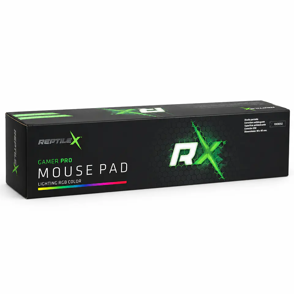Mousepad Gamer RGB ReptileX RX0050 USB 90x40 cm 3