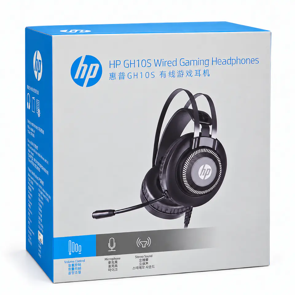 Audífonos Gamer HP GH10S con Micrófono Jack 3.5 mm Negro 7