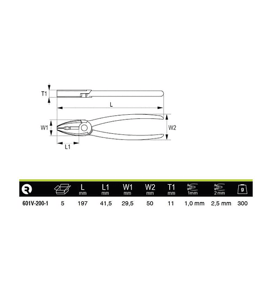 Alicate universal 8” 1000V IRIMO 