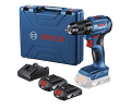 Taladro atornillador 18V + 2 baterías BOSCH