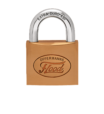 Candado OFFERMANNS FLOOD 50mm X-30 ALTA SEGURIDAD