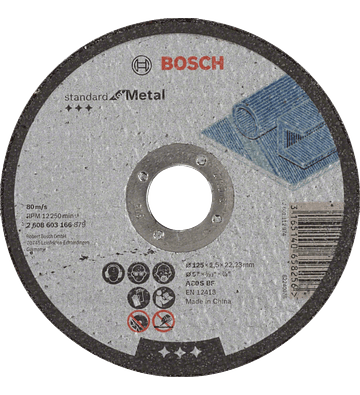 Disco de corte para Metal Estándar 115mm BOSCH