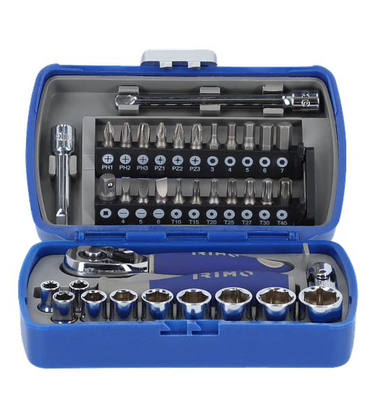 Juego de Dados y Puntas de 1/4" IRIMO