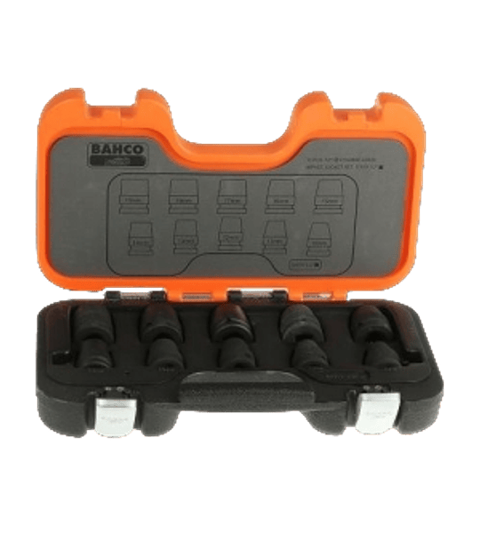 Juego de 10 dados de impacto 1/2" (10-19 mm) BAHCO