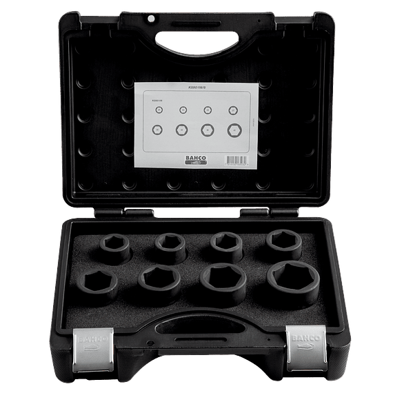 Juego de Dados de impacto Fosfatados 8 pzs BAHCO