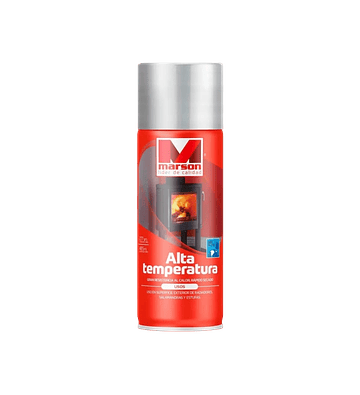 Esmalte Aluminio Alta Temperatura spray 350 ML MARSON