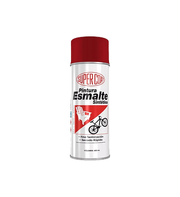 Esmalte Rojo Bermellón Spray 350 ML SUPERCOAT
