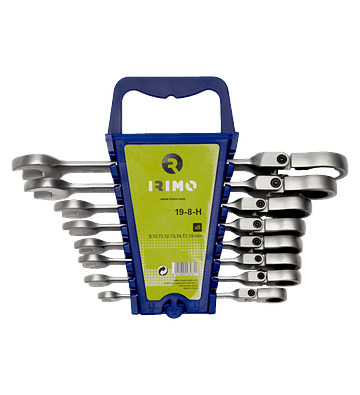 Juegos Llaves Punta Corona Chicharra Articulada 8 Piezas IRIMO