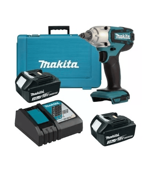 DTW190RFE Llave de impacto inalámbrica C-1/2 190 Nm + 2 BAT + CARG, MAKITA 