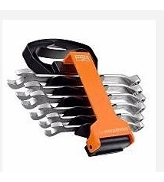 Jgo llave punta corona acodadas 8 - 22 MM 8 piezas BAHCO