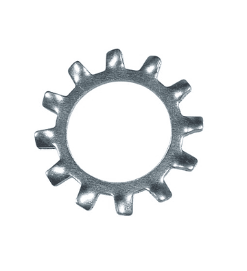 Golilla Estrella Diente Separado Zincada 1/ 2