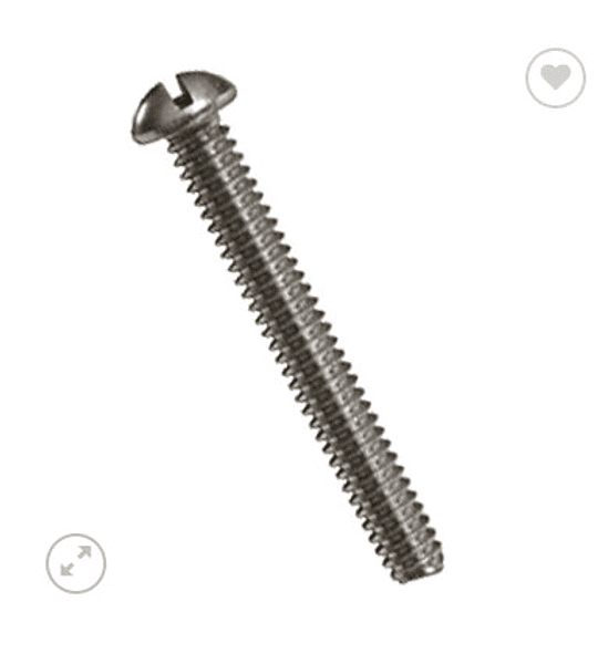 Perno Cabeza Redonda RR Inoxidable A2 1/4 -20 x 1       