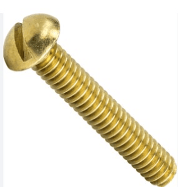 Perno Cabeza Redonda RR Bronce 1/8 -40 x 1/4   
