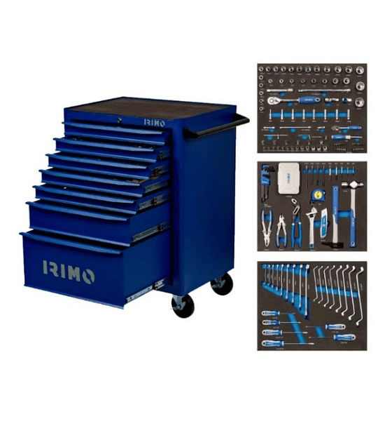  Carro De Herramientas 7 Cajones 208 Pzs Irimo 8066k7ff208