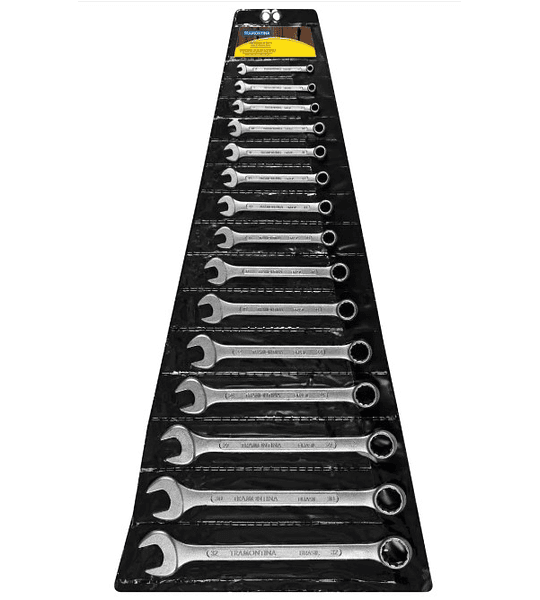 Juegos Llaves Punta Corona 15 Piezas 6 a 32 MM TRAMONTINA