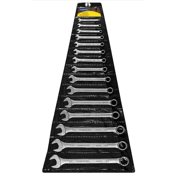 Juegos Llaves Punta Corona 15 Piezas 6 a 32 MM TRAMONTINA