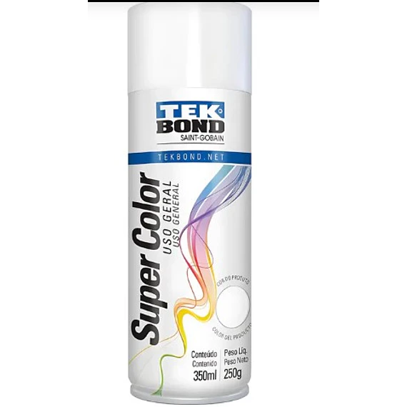 Esmalte Spray Acrilico Blanco Brillante 350 Ml Tekbond