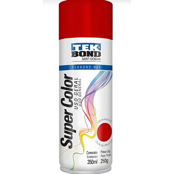 Pintura Acrilico Spray Rojo  350 Ml Tekbond          