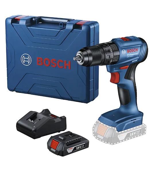 Taladro percutor inalambrico GSB185- LI 18V+ 2BAT + X-line 91 unid. Bosch