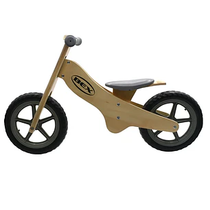 Bicicleta Madera Equilibrio Aprendizaje Sin Pedal Gris Bex