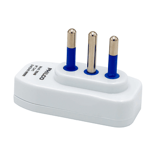 Enchufe Macho Horizontal Philco 2P+T Blanco