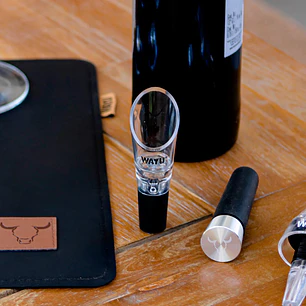 Set De Aireador Y Tapon Vino Wayu